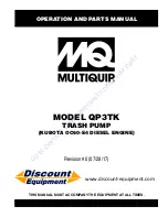 Preview for 1 page of MQ Multiquip QP3TK Operation And Parts Manual