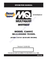 MQ Multiquip WHITEMAN CA4HC Operation Manual предпросмотр