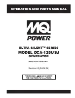 Preview for 1 page of MQ Power DCA-125USJ Operation And Parts Manual