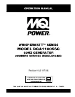 MQ Power DCA1100SSC Operation Manual preview