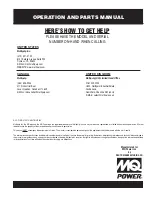 Preview for 60 page of MQ Power GA-9.7HEA Operation And Parts Manual