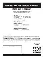 Preview for 86 page of MQ Power Ultra-Silent DCA-150USJ Operation And Parts Manual