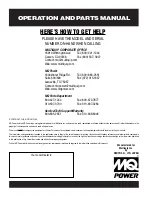 Preview for 84 page of MQ Power WHISPERWATT DCA-180SSV Operation And Parts Manual