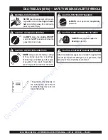 Preview for 8 page of MQ Power WHISPERWATT DCA-70SSJU2 Operation And Parts Manual