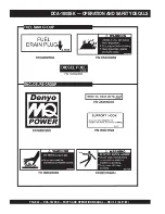 Предварительный просмотр 24 страницы MQ Power WHISPERWATT DCA180SSK Operation And Parts Manual