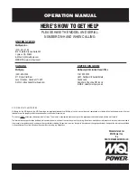 Preview for 46 page of MQ Power Whisperwatt DCA36SPXU4F Operation Manual