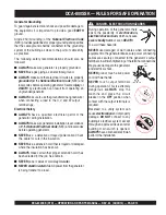 Preview for 13 page of MQ Power WhisperWatt DCA800SSK Operation And Parts Manual