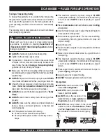 Preview for 15 page of MQ Power WhisperWatt DCA800SSK Operation And Parts Manual