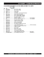 Preview for 71 page of MQ Power WhisperWatt DCA800SSK Operation And Parts Manual