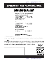 Предварительный просмотр 138 страницы MQ Power WHISPERWELD TLW-300SS Operating And Parts Manual