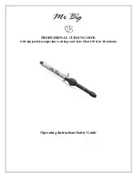 Mr Big PROFESSIONAL CURLING IRON Operating Instructions  & Safety Manual preview