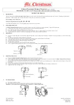 Предварительный просмотр 1 страницы Mr. Christmas Deluxe Panoramic Motion Projector Instruction Manual