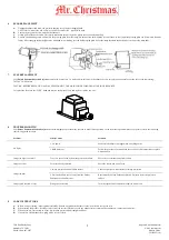 Предварительный просмотр 2 страницы Mr. Christmas Deluxe Panoramic Motion Projector Instruction Manual