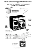 Mr. Coffee 403 Series Installation And Operating Instructions Manual preview