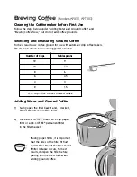 Preview for 8 page of Mr. Coffee APTX83 User Manual