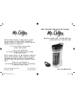 Preview for 1 page of Mr. Coffee BVMC-MLXX Series User Manual