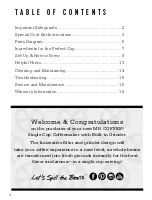 Preview for 4 page of Mr. Coffee BVMC-SCGB SERIES User Manual