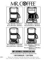 Preview for 1 page of Mr. Coffee CBMPX30 Instruction Manual