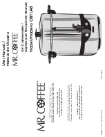 Preview for 1 page of Mr. Coffee CBTU45 User Manual