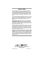 Предварительный просмотр 11 страницы Mr. Coffee Cocomotion HC4 Operating Instructions Manual