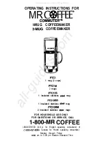 Mr. Coffee Commuter 1-MUG Operating Instructions Manual preview