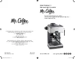 Предварительный просмотр 1 страницы Mr. Coffee ECM160 User Manual