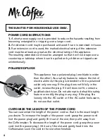 Preview for 5 page of Mr. Coffee ECM170 SERIES User Manual And  Recipe Book