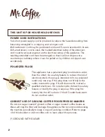 Preview for 4 page of Mr. Coffee ECMPT1000 User Manual