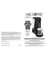 Preview for 1 page of Mr. Coffee Home Cafe SingleServe AT13 User Manual