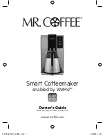 Preview for 1 page of Mr. Coffee PSTX91WE Owner'S Manual