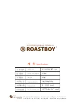 Предварительный просмотр 28 страницы Mr. Coffee ROASTBOY User Manual & Warranty