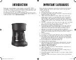 Preview for 2 page of Mr. Coffee SC05 Series User Manual