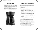 Preview for 2 page of Mr. Coffee SC12 Series User Manual