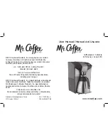 Mr. Coffee SCTX Series User Manual preview