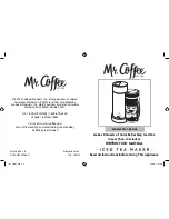 Preview for 1 page of Mr. Coffee TM1 SERIES Instruction Manual