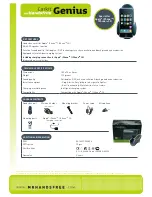 Mr Handsfree Carkit Genius Datasheet preview