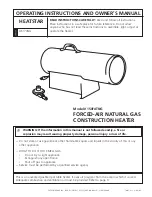 Mr. Heater 150FATNG Operating Instructions And Owner'S Manual предпросмотр