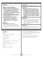 Preview for 2 page of Mr. Heater F242915 Operating Instructions And Owner'S Manual