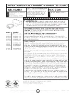 Предварительный просмотр 21 страницы Mr. Heater HEATSTAR HS125FAV Operating Instructions And Owner'S Manual