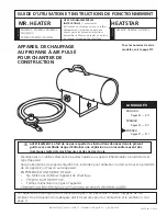 Предварительный просмотр 22 страницы Mr. Heater HEATSTAR HS125FAV Operating Instructions And Owner'S Manual