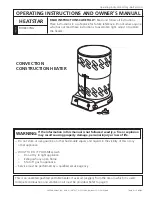 Mr. Heater HEATSTAR MH80CVNG Operating Instructions And Owner'S Manual preview