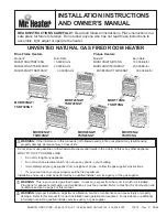 Предварительный просмотр 1 страницы Mr. Heater HeatStar TSBF20NGT Installation Instructions And Owner'S Manual