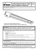 Preview for 1 page of Mr. Heater HST45 Operating Instructions And Owner'S Manual