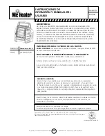 Предварительный просмотр 19 страницы Mr. Heater MH12B Operating Instructions And Owner'S Manual