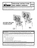 Mr. Heater MH24T Operating Instructions And Owner'S Manual preview