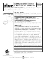 Предварительный просмотр 24 страницы Mr. Heater MH35FA Operating Instructions And Owner'S Manual