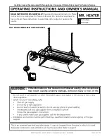 Mr. Heater MH40 NG Operating Instructions And Owner'S Manual предпросмотр