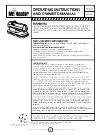 Preview for 8 page of Mr. Heater MH50K Operating Instructions And Owner'S Manual