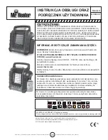 Preview for 72 page of Mr. Heater MH8BXDF Operating Instructions And Owner'S Manual