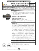 Preview for 10 page of Mr. Heater MHC125FAV Operating Instructions And Owner'S Manual